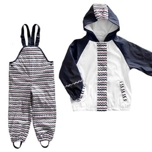 NARDONI Regenoutfit Matschoutfit gefüttert Regenjacke und...