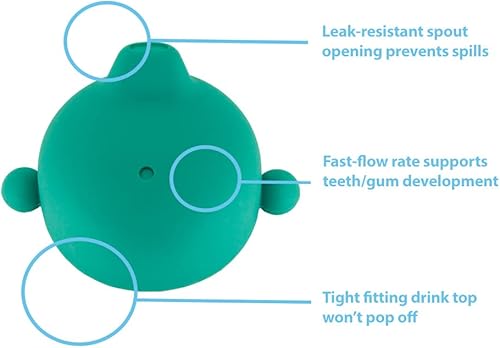 Miniatura 7 de Pura my-my - Vaso de entrenamiento de silicona de 5 onzas  5.1 fl oz, 100% libre de plástico, reutilizable, grado alimenticio, vasos a prueba de