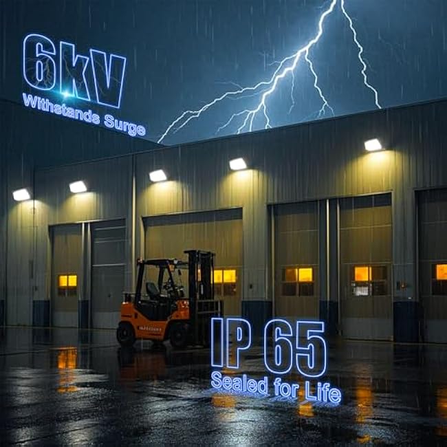 Lightdot 2Pack 150W LED Wall Pack Lights, 100-277v Dusk to Dawn Photocell, 22500Lm(150Lm/W) 5000K IP65 Waterproof Outdoor Exterior Lighting, Energy Saving, ETL | 5-Year Warranty(Height:10~20ft)