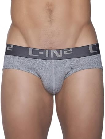 C-IN2 Mens Cotton Low Rise Briefs Underwear | 2-Ply Center-Seam Contour Pouch