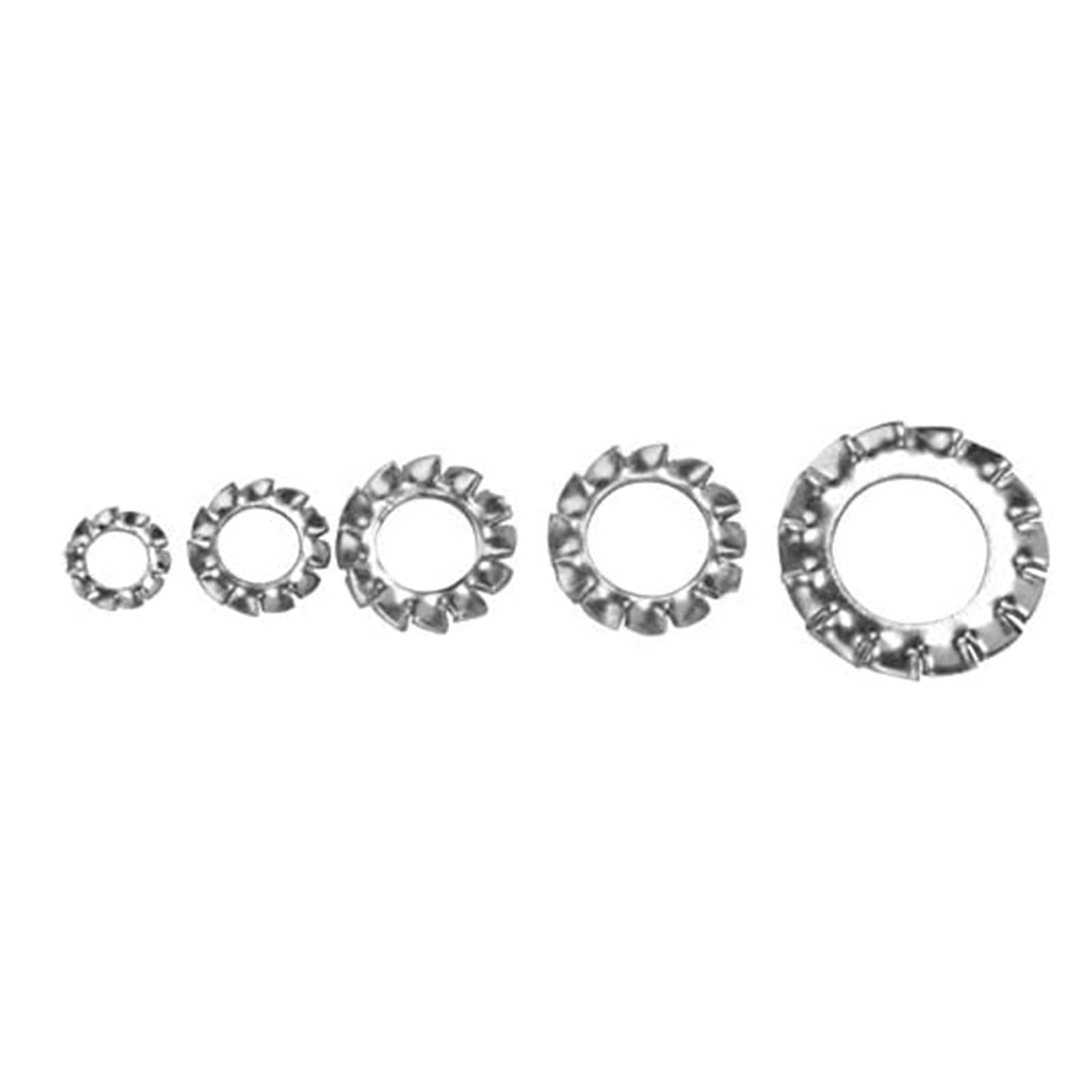 BKEKM 700 pz Rondelle Piatte M3/m4/m5/m6/m8 Rondella Piana Guarnizione a Stella Dentata Esterna in Acciaio Inox Serratura Seghettata Kit Rondella Piatta