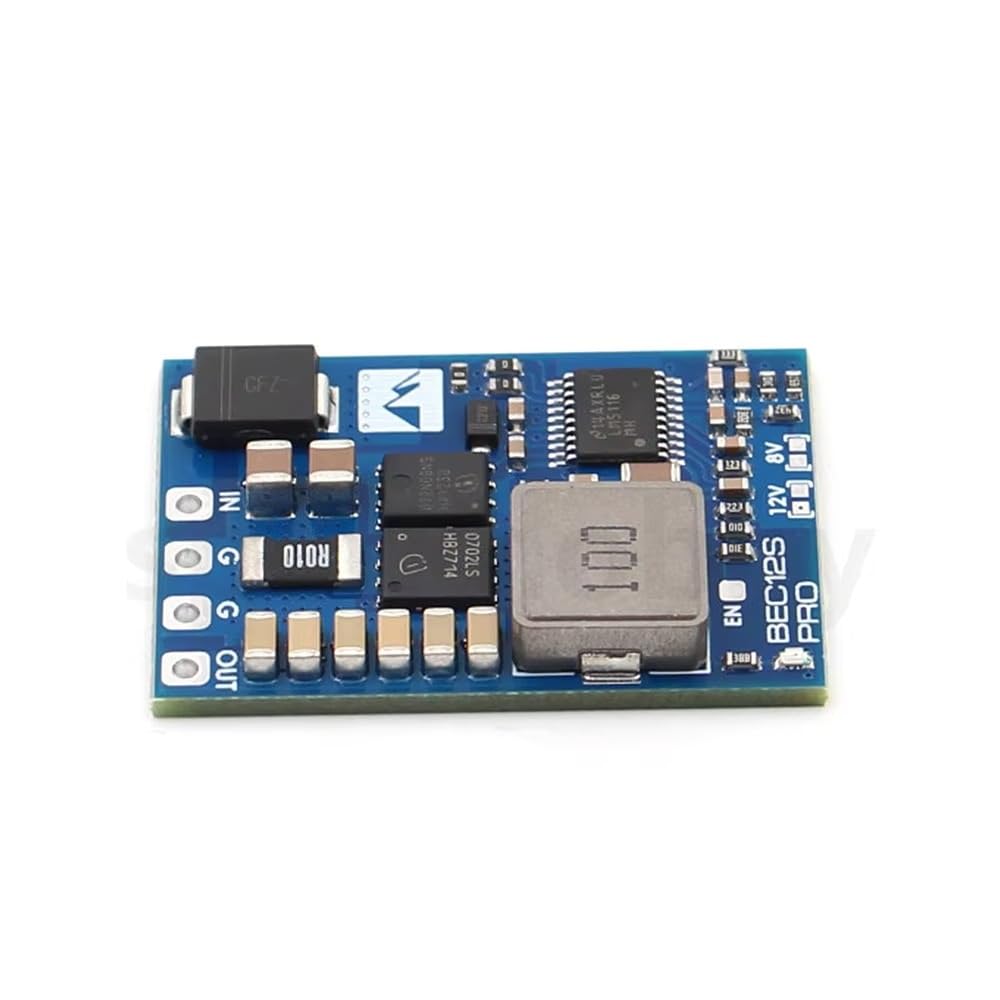 SPARKHOBBY MATEKSYS BEC 12S-PRO Buck Module with TVS Protection Input Voltage Range 9V to 55V UBEC for FPV Racing Quadcopter (1PC 12S-PRO)