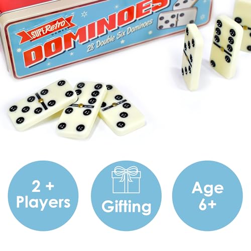 KandyToys Dominoes 28 piezas en caja metálica miniatura 3