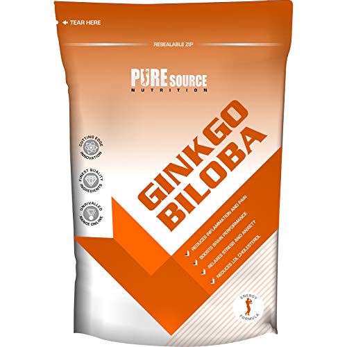 Pure Source Nutrition Ginkgo Biloba Tablets 6000mg | Supports Circulation and Mental Performance | Vegan & Vegetarian Friendly | Manufactured in The UK (120 Tablets)