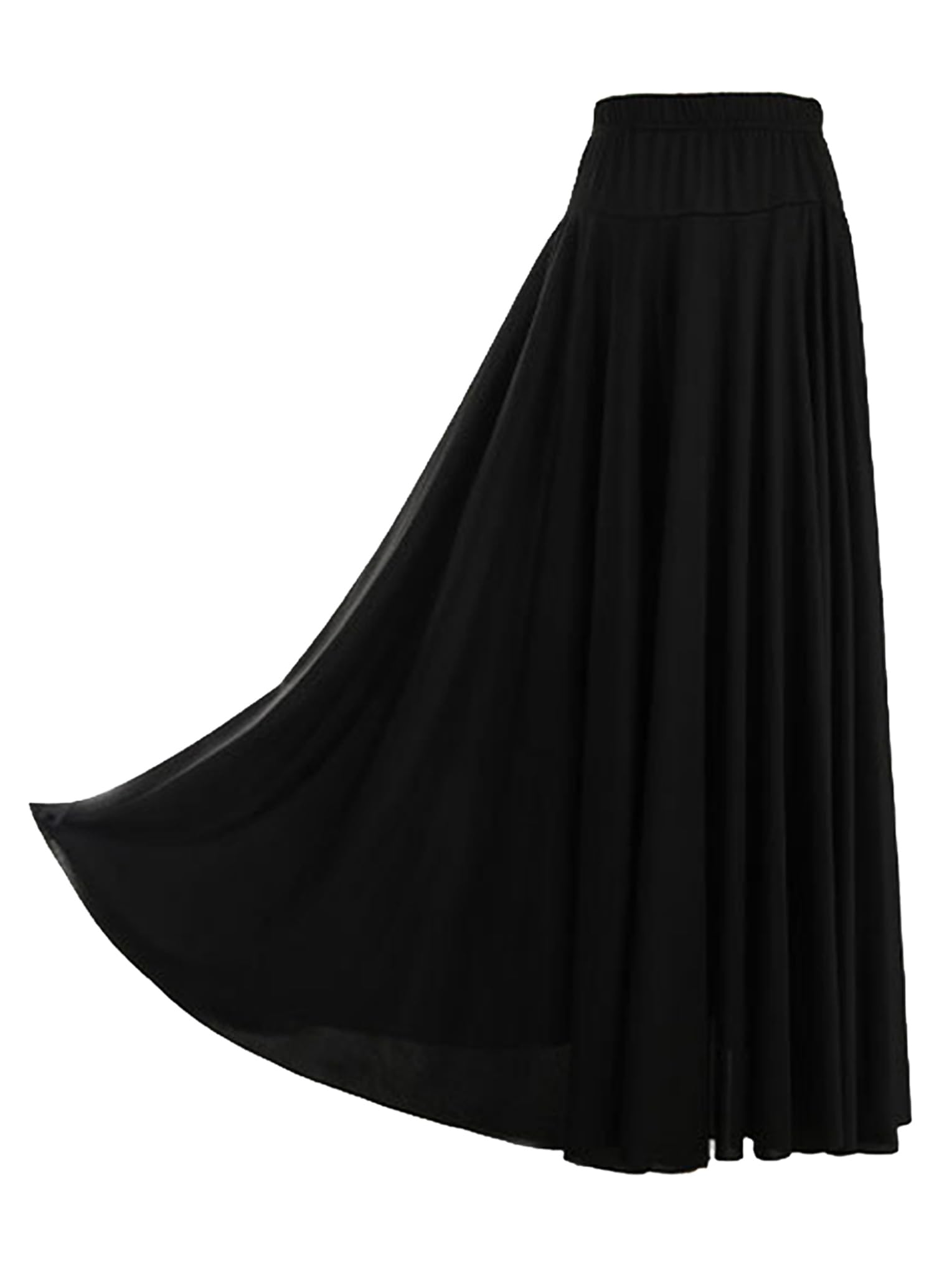 Falda de Danza para Mujer Folklórica Flamenco Sevillana Salsa Maxi Falda Plisada Ropa de Baile Latina L-5XL