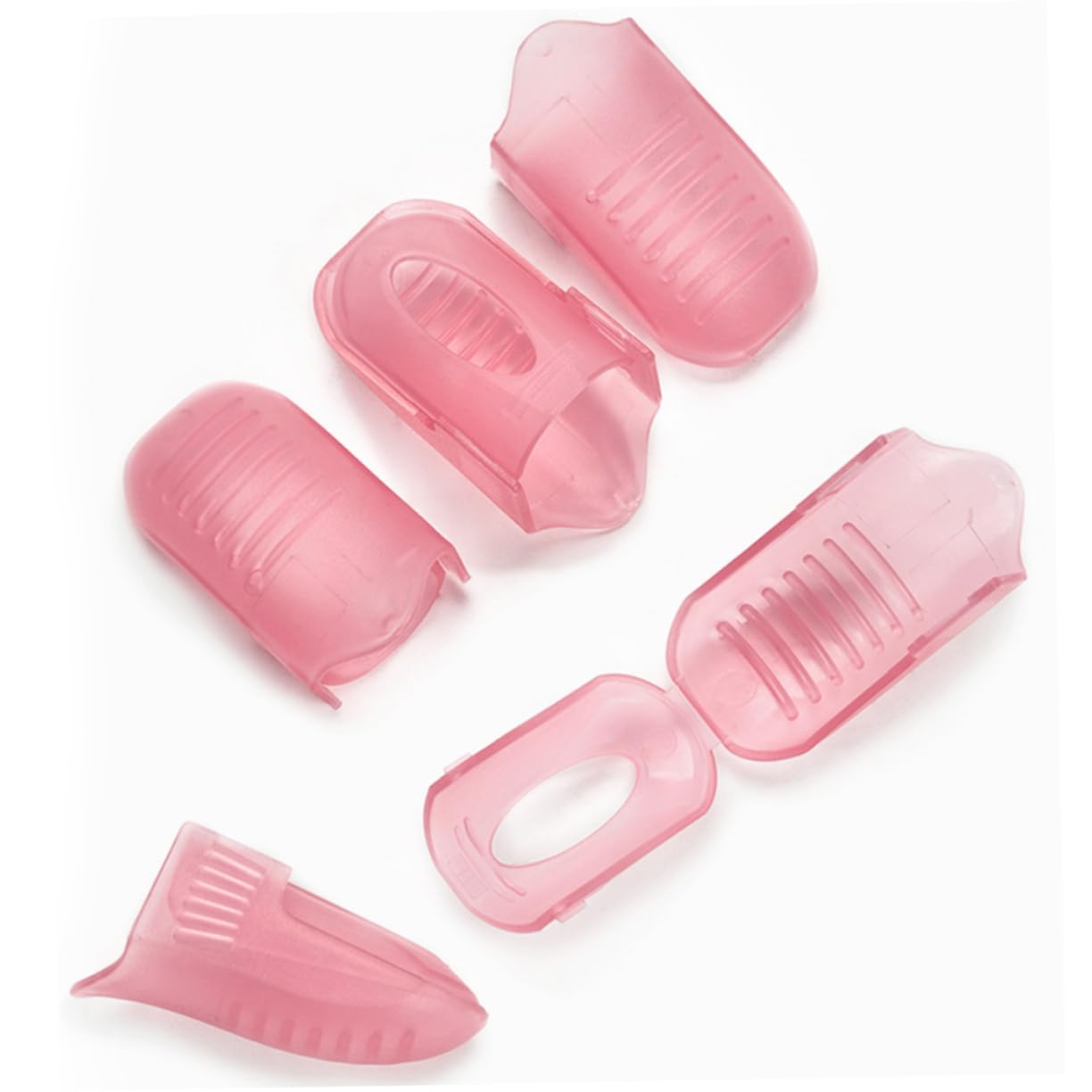 HAPINARY Remover De Esmalte Gel 20pcs Plastic Nail Clip Set Nail Polish Remover Cap Clip Tool