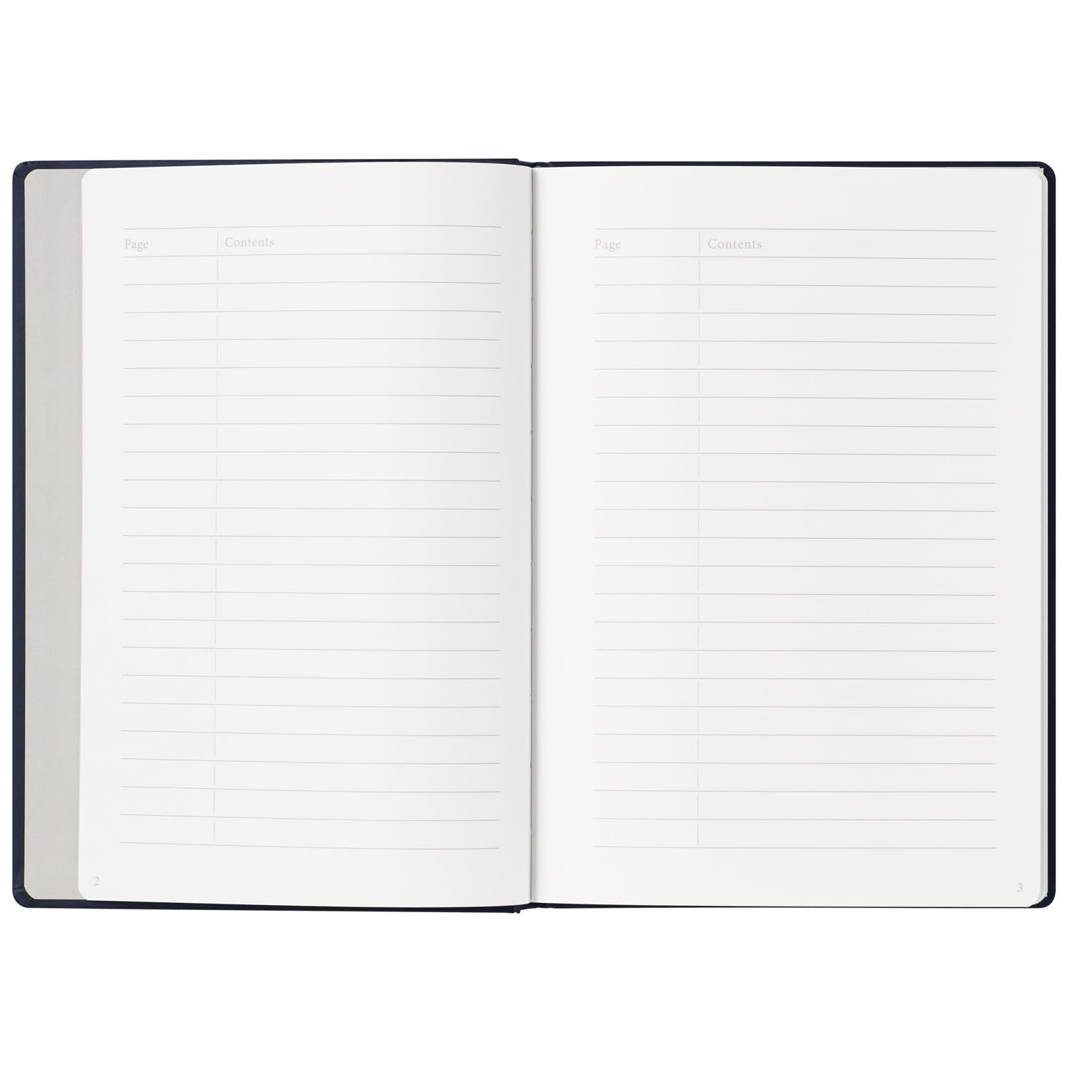 Maruman MNEMOSYNE Carnet de notes 21,6 x 15,2 cm (A5), grille à points de 5 mm, couverture rigide avec bande élastique, marque-pages et poche intérieure, 90 g/m², 120 feuilles/240 pages, bleu marine,