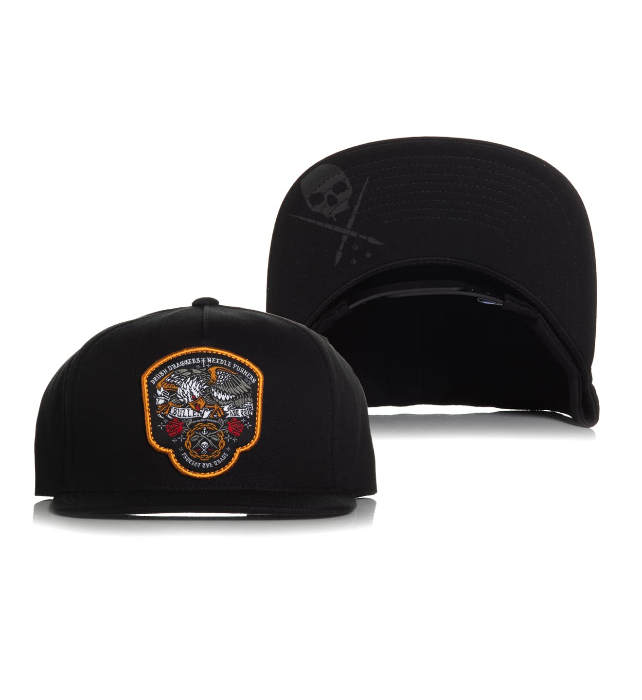SullenDefender Snapback Tattoo Lifestyle Hat (Black), Black, One Size
