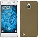 Produktbild PhoneNatic Case kompatibel mit Microsoft Lumia 850 - Hülle Gold gummiert Hard-case Cover