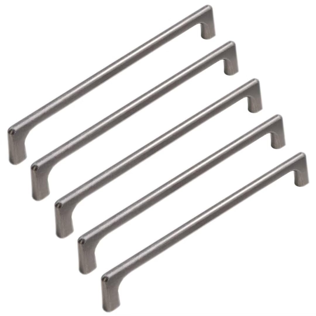 TYYCKJ 5 Pack Door Handle Pull Cabinet Pulls Handles, Solid Aluminum Alloy Door Handle for Cabinet Wardrobe Knob, Closet Door Pulls, Drawer Hardware Kitchen Handles with Screws