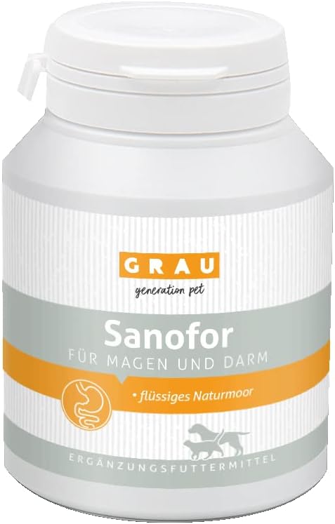 GRAU Original Sanofor Healing Mud for Building up the Intestinal Flora, for a Vital Intestinal Mucosa and Flora, Pack of 1 (1 x 150 g), Feed Supplement for Dogs and Cats