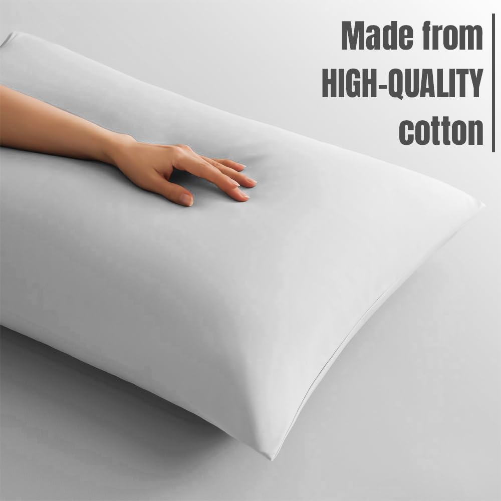 SEVEN4-UK 2 Blue Microfiber Pillow cover Super and Cozy Envelope Closure Bed Pillow Cases 50x80 cm Easy to Use Attractive Colours Breathable & Durable Pillow Case Set Easy to Wash - Image 4