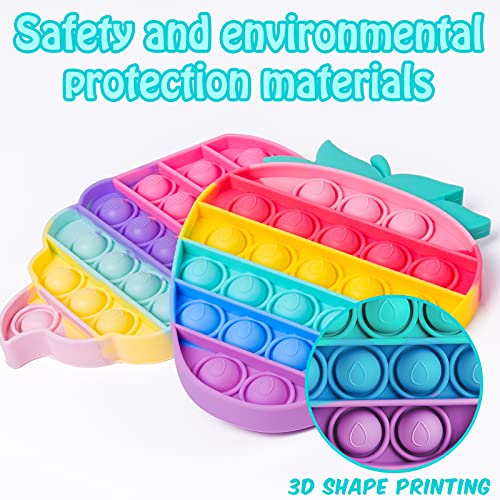 Yellcetoy 2 Pack Push Bubble Pop Fidget Sensory Toys Autismus Spielzeug Bubble Pop Stress Angst Linderung Spielzeug für… – Bild 8