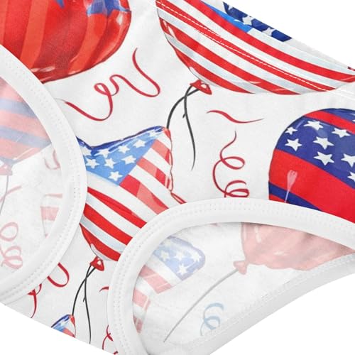 Balloons USA Hearts American Girls Underwear Toddler 2t Cotton Girl Panties Cute Colorful Briefs Kids Undies4
