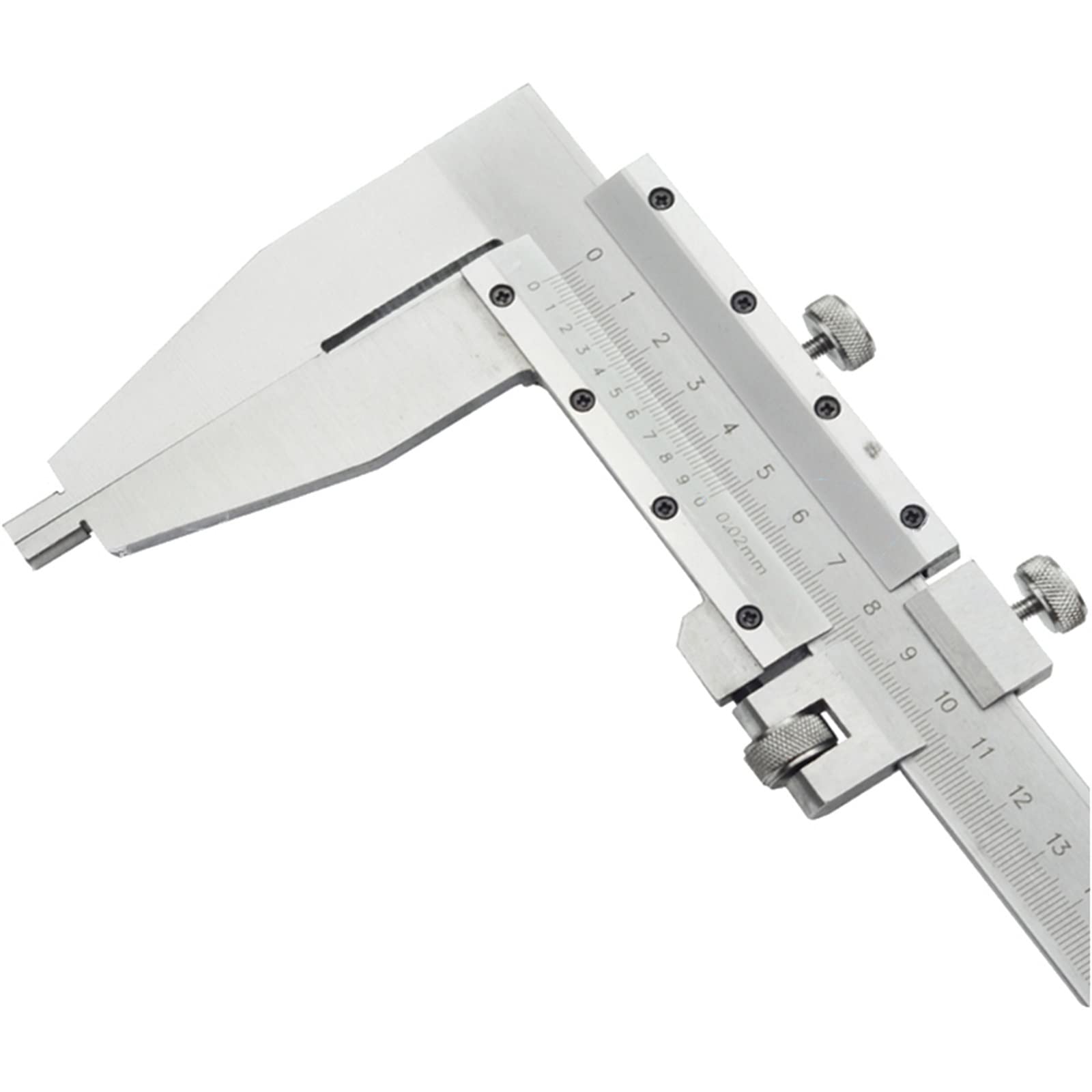 0–1000 mm robuster Messschieber mit Spitzenbacken ohne Oberbacken, hergestellt aus Lineal