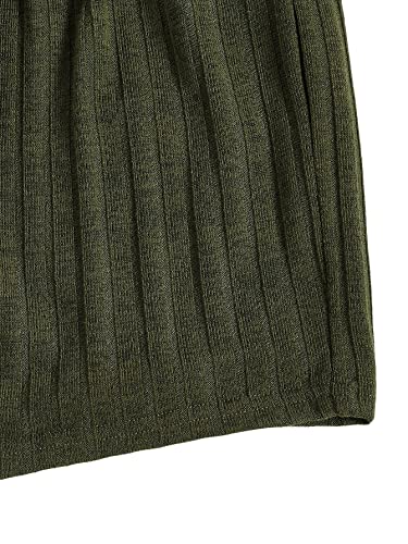 Image of SOLY HUX Women's Button Front Ribbed Knit Tank Top and Shorts Pajama Set Sleepwear Lounge Sets
