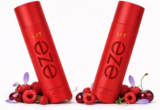 Eze Perfume Lit Deodorant Combo Spray - 2 X 150ml |Energizing &amp; Bold Deodorant For Daily Use | A Masculine Scent Blend | P...
