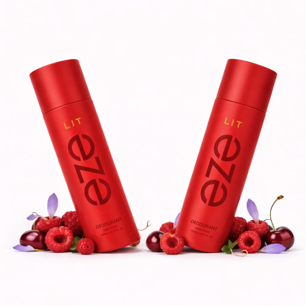 Eze Perfume Lit Deodorant Combo Spray - 2 X 150ml |Energizing & Bold Deodorant For Daily Use | A Masculine Scent Blend | P... - Review, Price and Buying Guide