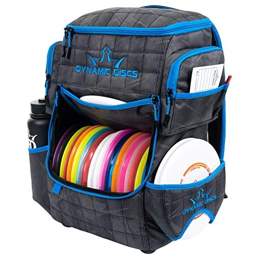 Dynamic Discs Ranger Disc Golf Backpack | Large Main Compartment That Can Hold 18+ Discs | On-Deck Disc Golf Putter Pouch Capable of Holding Two Disc Golf Putters (Nightshade)