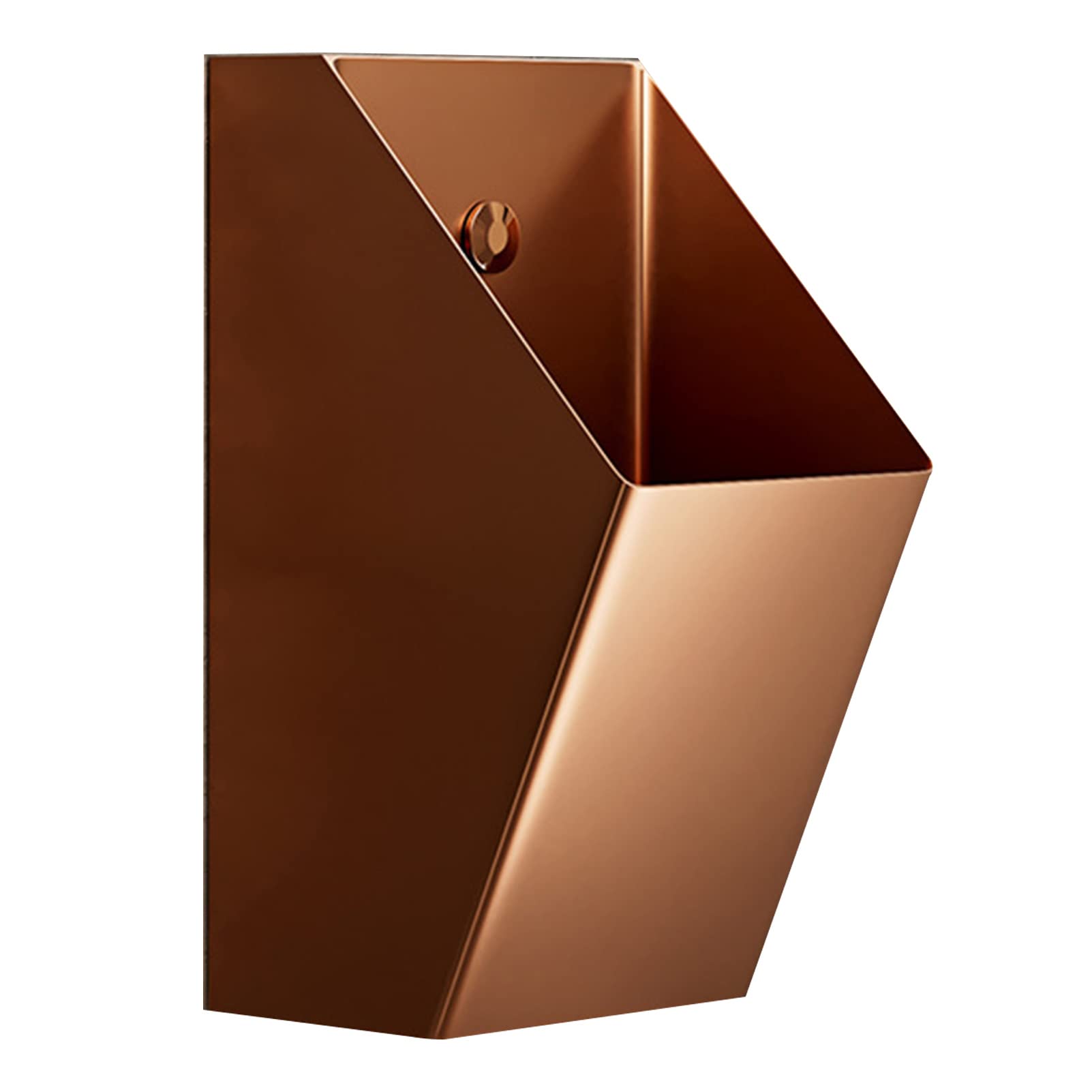 SSRURYWZ Wall Mounted Sensor Urinal,Men's Flushing Urinal,304 Stainless Steel Urinal,Commercial Residential Washout High-Efficiency Urinal,for Home,Hotel,Bar,Airport (Rose Gold B)