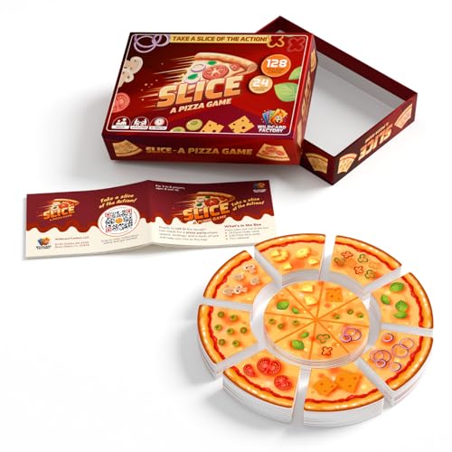Slice - A Pizza Game Original Edition | Fast-Paced Family Friendly Game for 2-8 Players Ages 8+ | Strategy, Speed & Luck for Pizza Party and Night Fun (Core Game) Slice - A Pizza Game Original Edition | Fast-Paced Family Friendly Game for 2-8 Players Ages 8+ | Strategy, Speed & Luck for Pizza Party and Night Fun (Core Game)