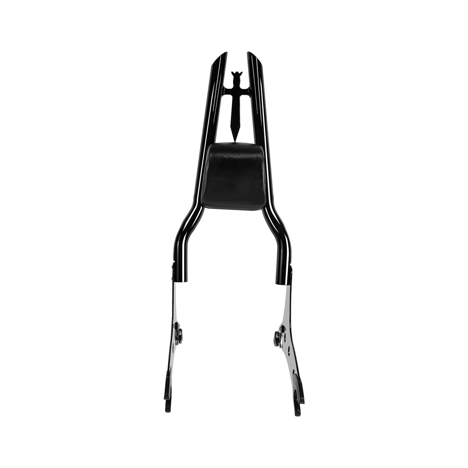Odłączane oparcie fotela pasażera oparcie Pasuje do Indian Chieftain Roadmaster 2014-2025 motocyklowe oparcie pasażera Sissy Bar z bagażnikiem(Chrome Set)