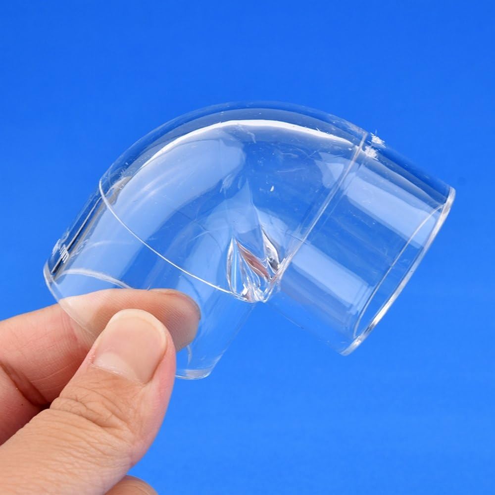 Amazon.co.jp: 16~50mm アクリル 90° エルボ 透明チューブ継手 水槽用