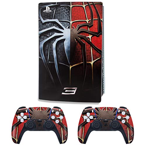 PS5 Skin for Console and Controller Skin Vinyl Sticker Decal Cover for Playstation 5 Console and Controllers - Compatible with Playstation 5 Digital Edition - Spiderman - Thumbnail 4
