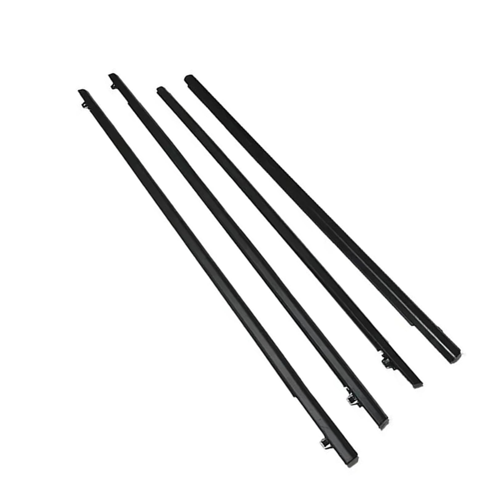 4Pcs Car Door Window Glass Weatherstrips Waterproof Sealing Strip Rubber for Fit 2009 2010 2011 2012 2013 2014 Car Weather Stripping
