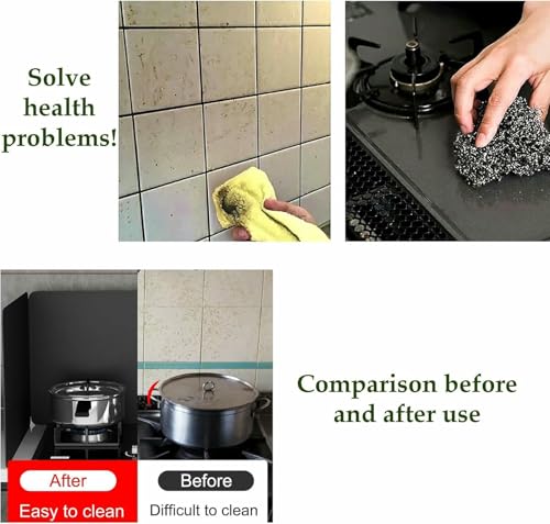 Genérico Protector antiviento y antisalpicaduras Plegable para hornilla de Camping, Rejilla antigrasa Antiadherente, Protector de Cocina portátil para cocinas de Gas, barbacoas, Cocina al Aire Libre