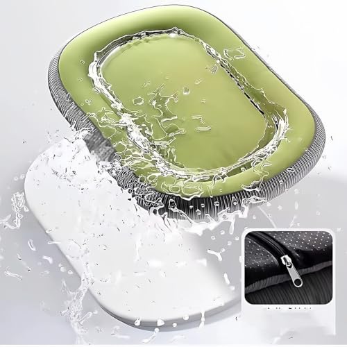 Cama para mascotas con soporte de espuma y almohada con borde elevado 5