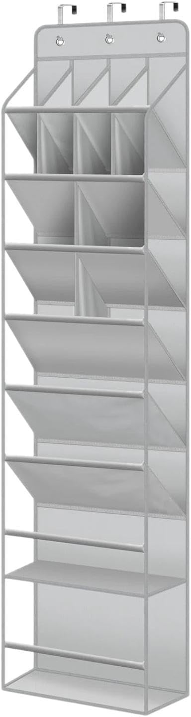 Over The Door Shoe Organizer 8 Tiers Hanging Shoe Rack for Hats Toys Towels