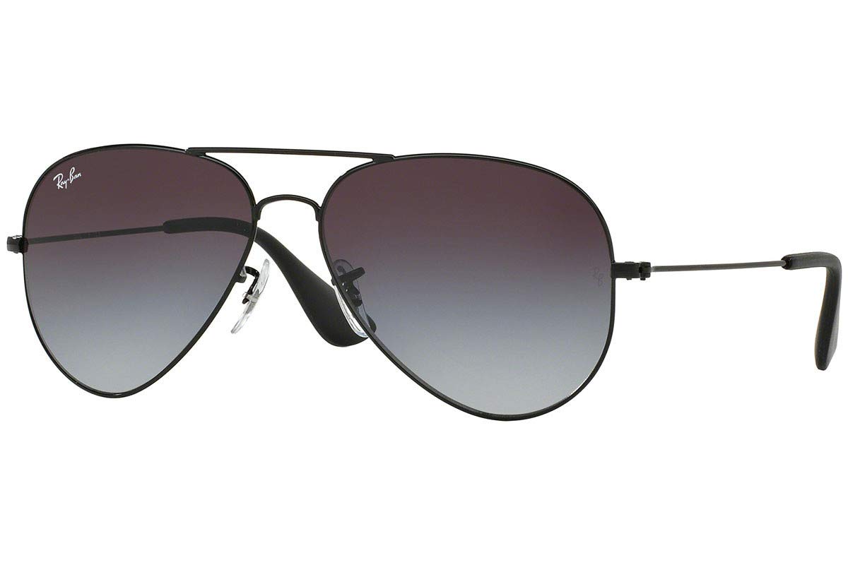 Ray-Ban Unisex Black Sunglasses, One Size, Aviator Sunglasses