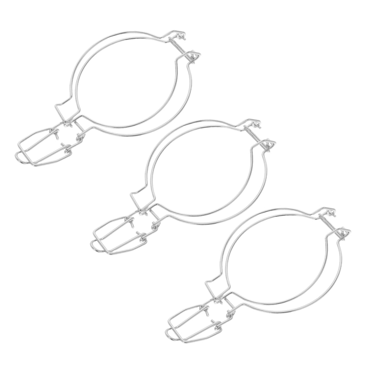 3pcs Jar Wire Clamp Sealing Clips for Glass Canning Jars Wide Mouth Food Storage Effortless Locking and Elegant Design