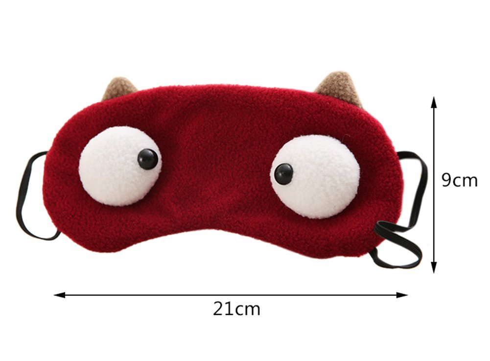 Drasawee Comfort Big Eye Sleeping Mask Soft Eye Cover Travel Eye Mask Gray