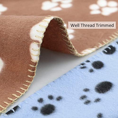 Comsmart Pet Blanket Dog Cat Soft Fleece Blankets Sleep Mat Pad Bed Cover with Paw Print for Kitten Puppy and Other… - Image 5