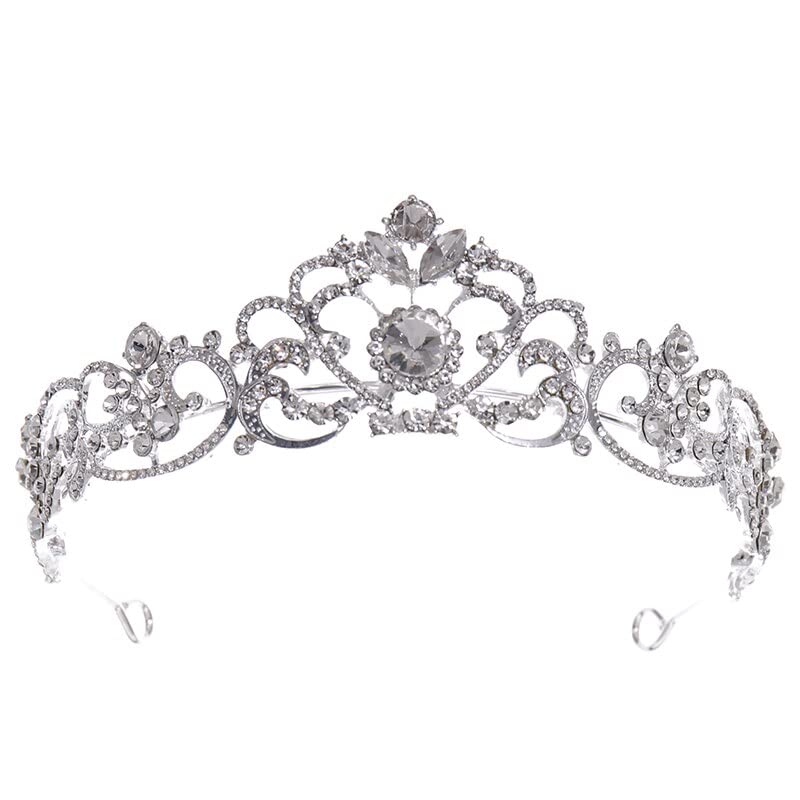 Diamentowa tiara kryształowa korona z kryształkami Tiara diadem na studniówkę dla dziewczynki kobiety ślubne akcesoria do włosów ślubne ozdoby jubilerskie nakrycie głowy