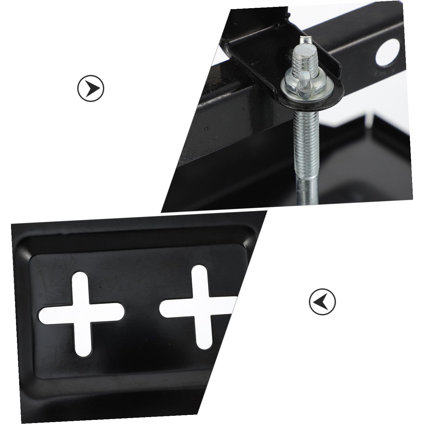 1ensemble Support De Fixation De Batterie Pour Voiture Résistant Corrosion Facile à Installer Batterie Auto