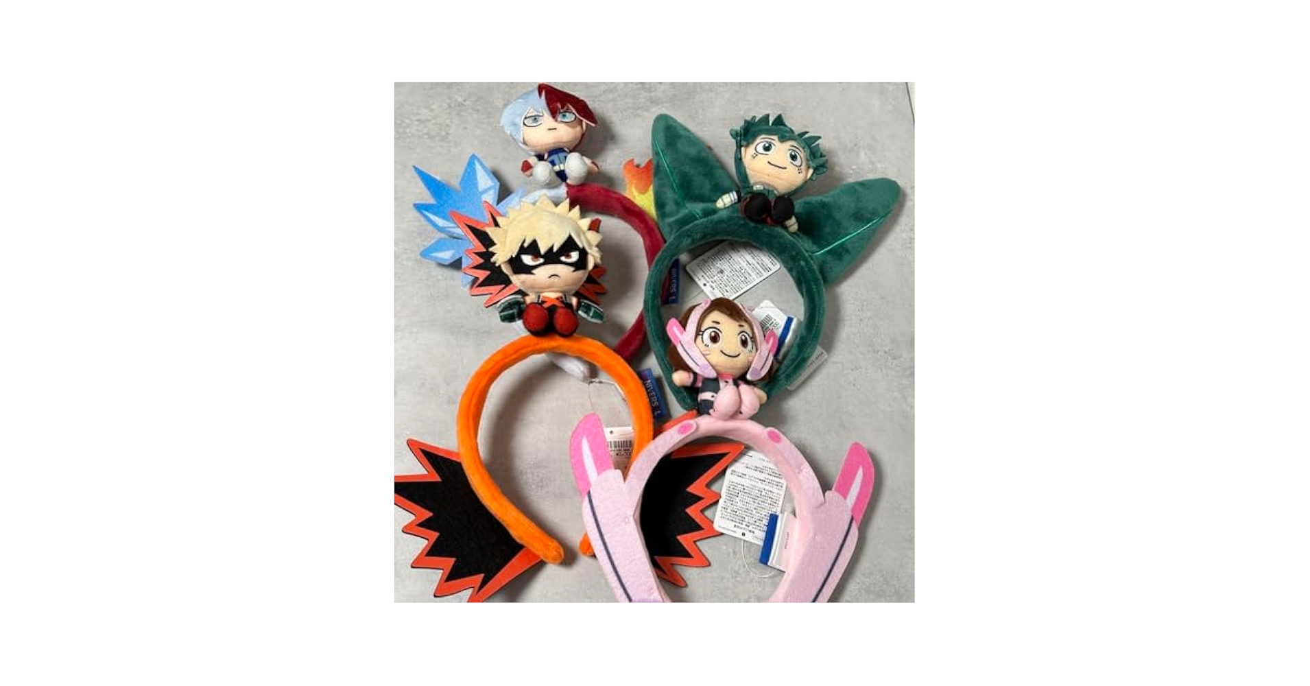 Amazon.co.jp: ヒロアカ USJ カチューシャ 緑谷 爆豪 轟 麗日