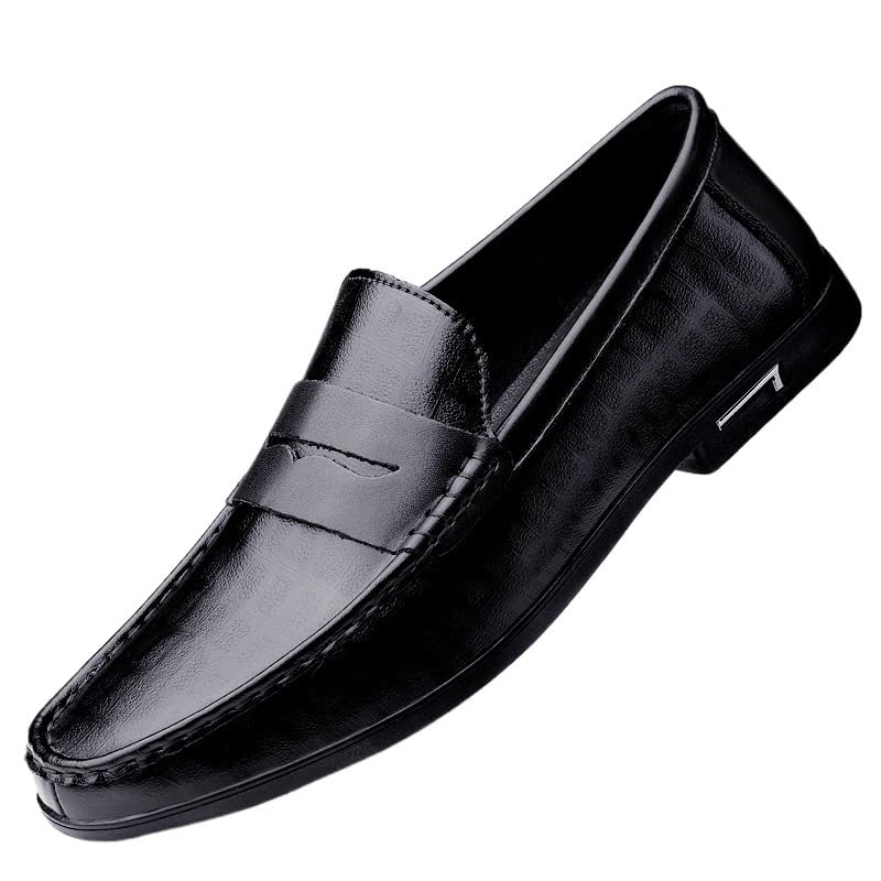 Men Wedding Dress Loafers Men's Lightweight Classic Mens Comfortable Slip on British Style Shoes Male Casual Leather Shoes
