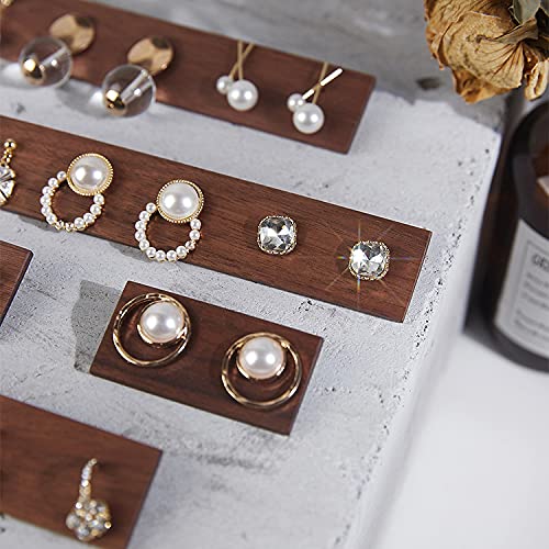 Walnut Earring Card Holder,Earring Cards-Jewelry Display Board Hanging Jewelry Boards For Diy Ear Studs, Earring Packaging #TOP5
