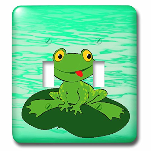 Interrupteur grenouille lilypad double va-et-vient plaque murale décorative