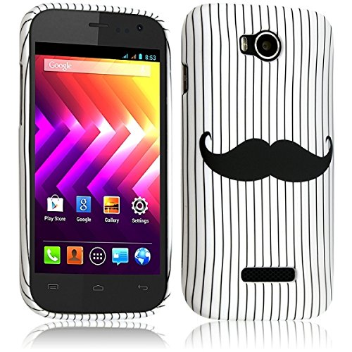 Seluxion - Housse Etui Coque Semi Rigide pour Wiko Iggy avec Motif KJ27 + Film de Protection