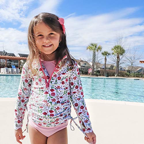 Image of SwimZip Girls' Long Sleeve Swim Dress Cover Up - UPF 50+ Sun Protection