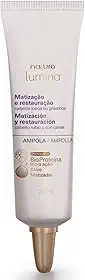 Lumina Ampola Matização e Restauração para Cabelos Loiros ou Grisalhos, com BioProteína, Tripla Ação,Kit com 4x20ml