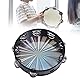 Strahlendes Tamburin mit doppelreihigen Schellen, 25cm Handglocken Musikreflexionstrommel, Handtrommel Schlaginstrument, Handtrommel Percussion Instrument für Kirche, Tamburin für Tanz, Party
