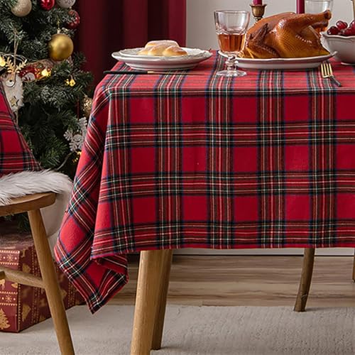 Tischdecke Weihnachten Rot 28 Heavyoff Rechteckige Weihnachten Tischdecke - Vintage Karierte,...