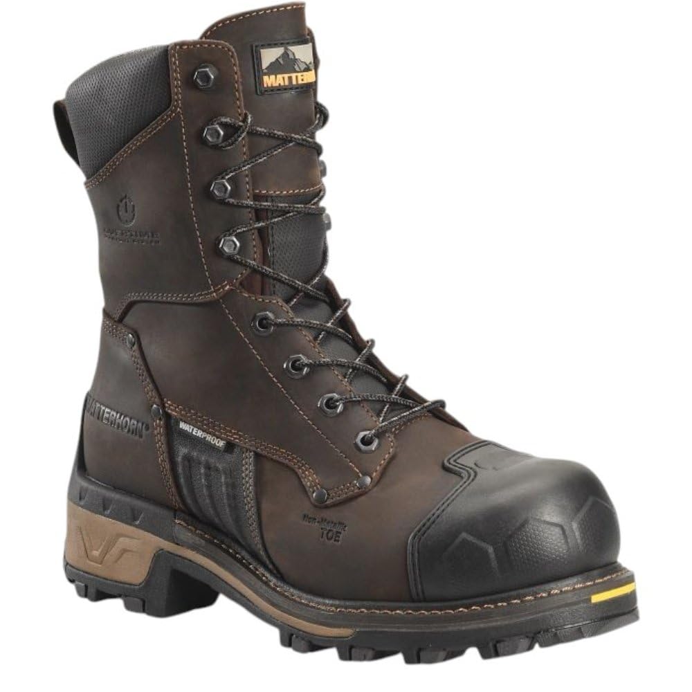 Matterhorn Maximus 2.0 8" Composite Toe Waterproof Work Boot for Men - Durable, Comfortable, Slip-Resistant Outdoor Footwear