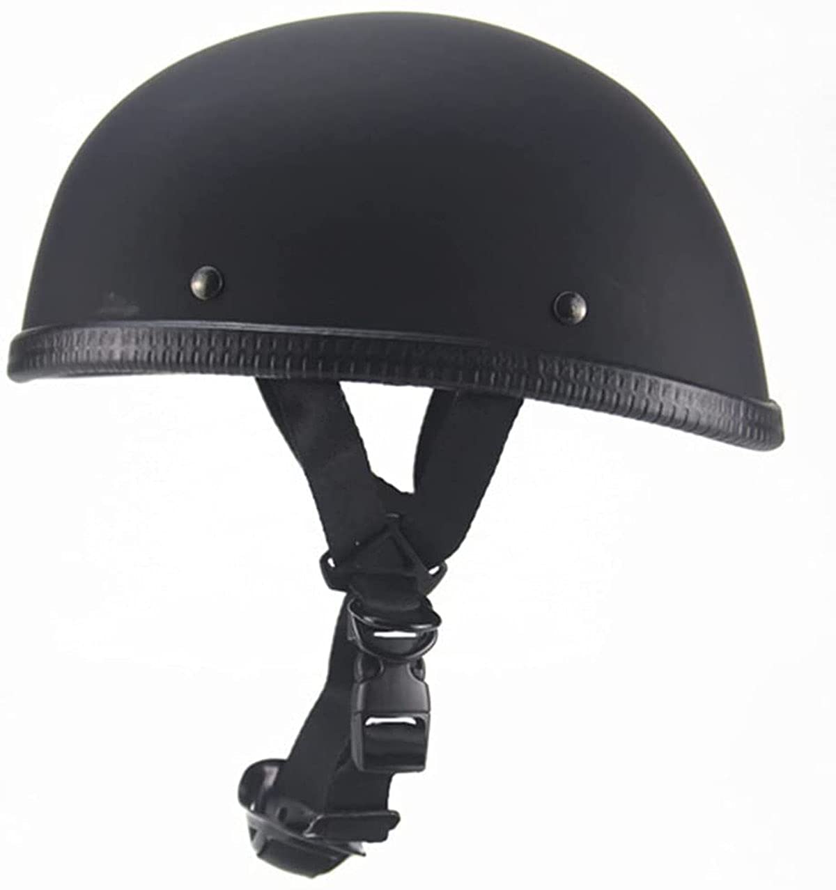 VERDELZ Motorcycle Half Helmet DOT Approved Ultra-Thin Comfortable Beanie Cruising Skull Cap Novelty Small Helmet for Chopper Moped Scooter Motorbike Mopeds Scooters Electric