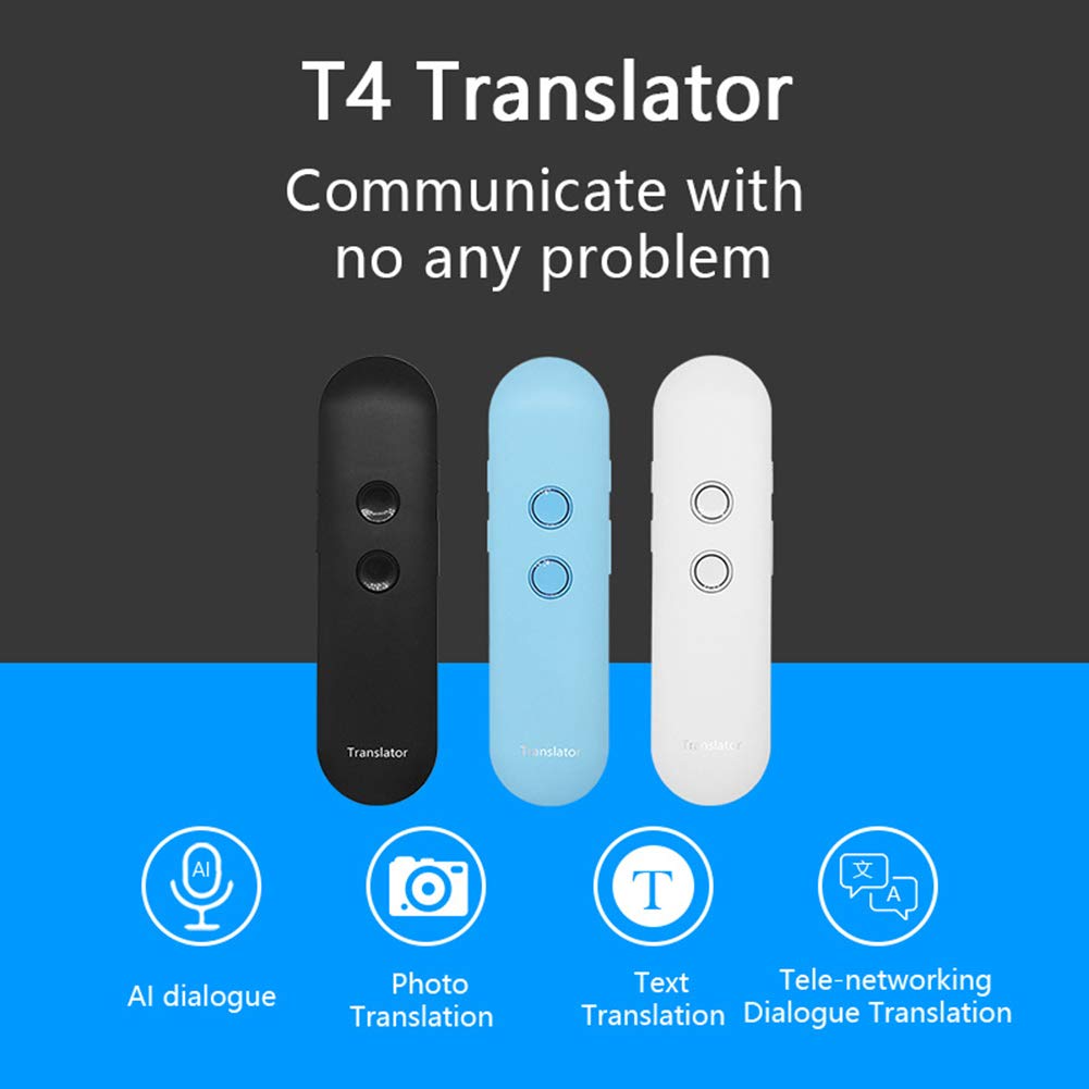 Dispositivo di traduttore linguistico intelligente Dispositivo portatile portatile in tempo reale Supporto per traduzione linguistica bidirezionale istantanea 40 lingue Traduzione libera, efficienza